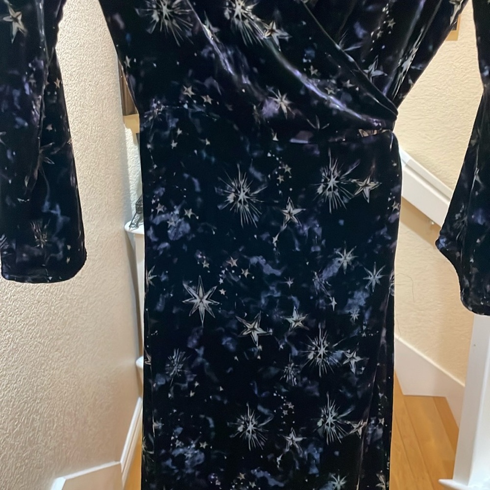 Johnny Was Velvet Kimono wrap dress